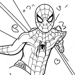 Spiderman Happy Birthday Coloring Page 37703-30168