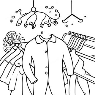 Colorful Clothes Coloring Page 37723-30182