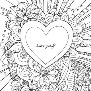 Inspirational Love Yourself Coloring Page 37734-30193