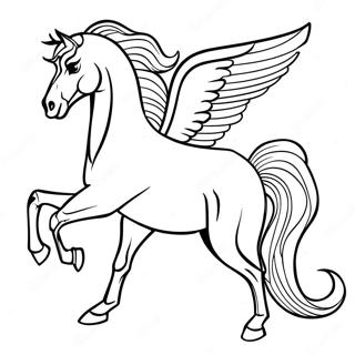 Majestic Arabian Horse Galloping Coloring Page 37754-30212