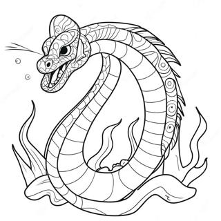 Sea Serpent Coloring Pages