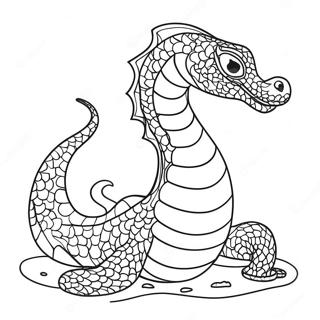 Majestic Sea Serpent Coloring Page 37774-30221