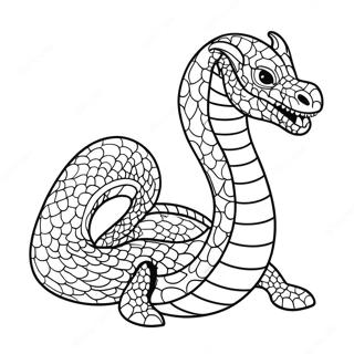 Majestic Sea Serpent Coloring Page 37774-30222