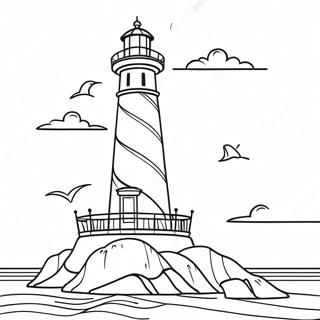 Outer Banks Lighthouse Coloring Page 3777-3054