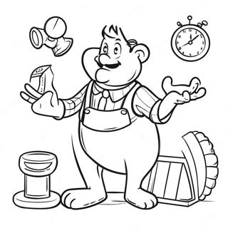 Wallace In His Invention Coloring Page 37814-30255