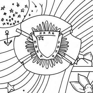 Colorful State Flag Coloring Page 37864-30300