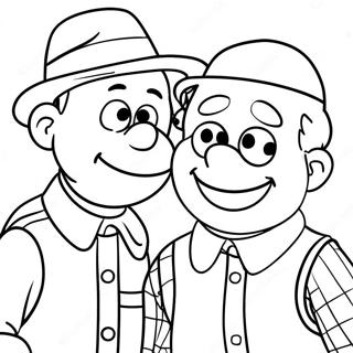 Burt And Ernie Coloring Page 37883-30311