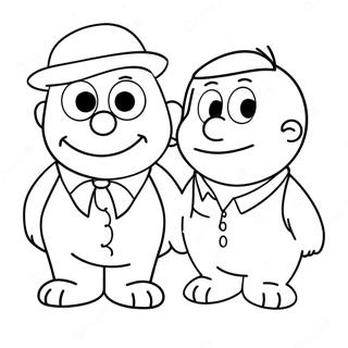 Burt And Ernie Coloring Page 37883-30312