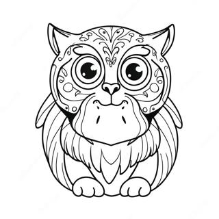 Fun Half Sheet Animal Coloring Page 37894-30326