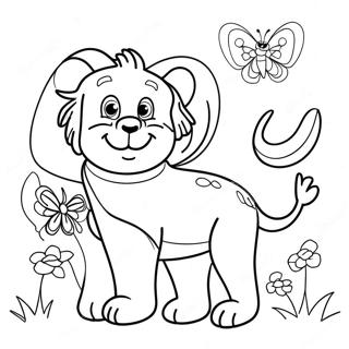 Fun Half Sheet Animal Coloring Page 37894-30327