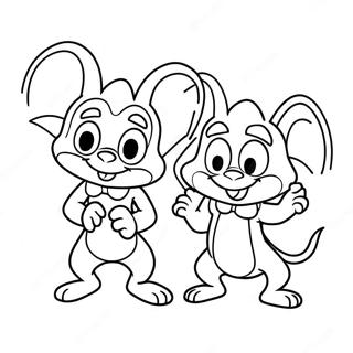 Pinky And The Brain In Silly Costumes Coloring Page 37914-30337