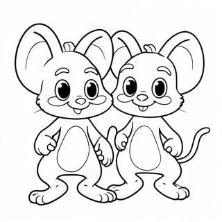 Pinky And The Brain In Silly Costumes Coloring Page 37914-30339