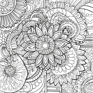 Intricate Black Mandala Coloring Page 37934-30353