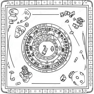 Board Game Coloring Page 37943-30358