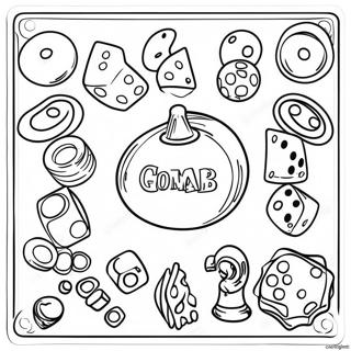 Board Game Coloring Page 37943-30359