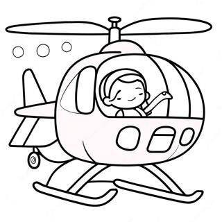 Skye In Her Pink Helicopter Coloring Page 37954-30371