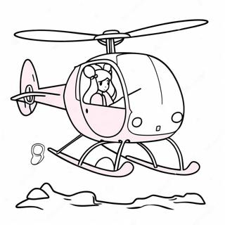 Skye In Her Pink Helicopter Coloring Page 37954-30372