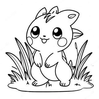 Grass Type Pokemon Coloring Pages