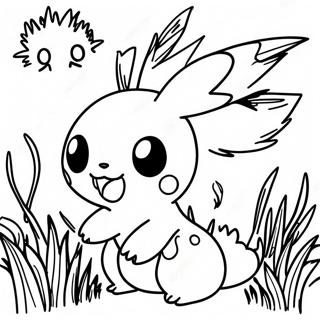 Grass Type Pokemon Coloring Page 37973-30382