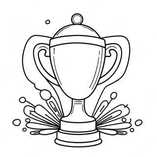 Shiny Gold Trophy Coloring Page 38004-30405