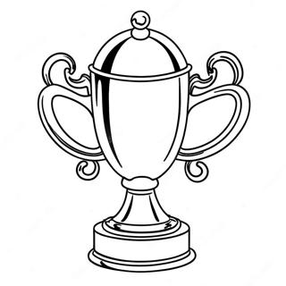 Shiny Gold Trophy Coloring Page 38004-30406