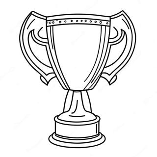 Shiny Gold Trophy Coloring Page 38004-30407