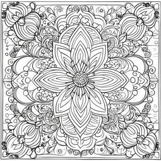 Intricate Symmetrical Patterns Coloring Page 38024-30427