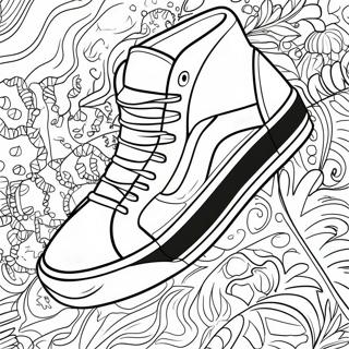 Vans Sk8 Hi Sneakers Coloring Page 38034-30437