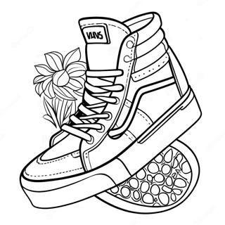 Vans Sk8 Hi Sneakers Coloring Page 38034-30440