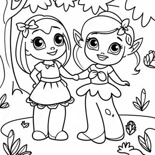 Enchantimals Friends In The Forest Coloring Page 38044-30448