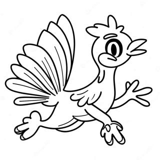 Funny Roadrunner Running Coloring Page 38054-30455