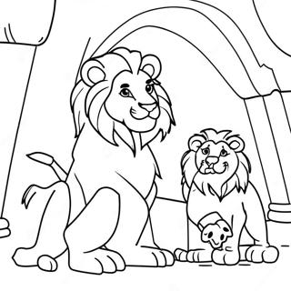 Daniel In The Lions Den Coloring Page 38063-30451