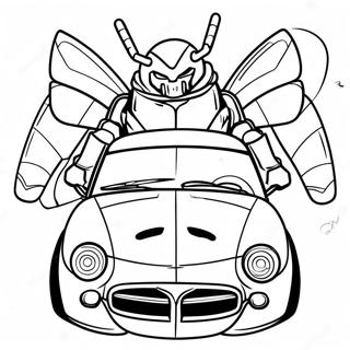 Bumblebee Car Coloring Pages