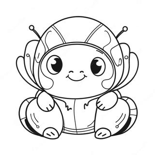 Cute Bumblebee Car Coloring Page 38074-30472