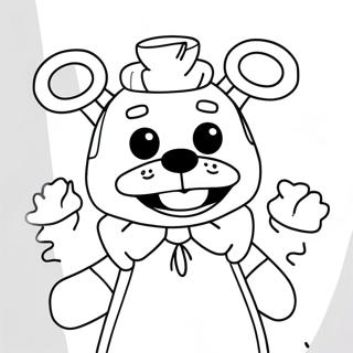 Creepy Fnaf Puppet Coloring Page 38084-30474