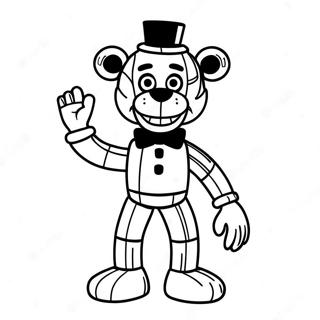 Creepy Fnaf Puppet Coloring Page 38084-30476