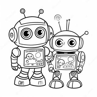 Fun Coding Robots Coloring Page 38104-30494