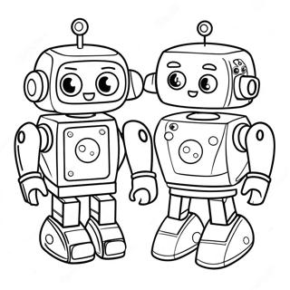 Fun Coding Robots Coloring Page 38104-30495