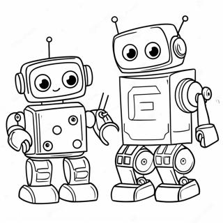 Fun Coding Robots Coloring Page 38104-30496