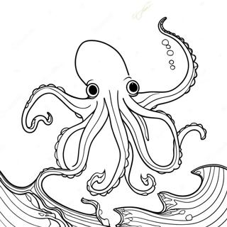 Giant Squid Coloring Page 38113-30490