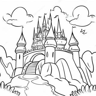 Once Upon A Time Fairy Tale Castle Coloring Page 38123-30502