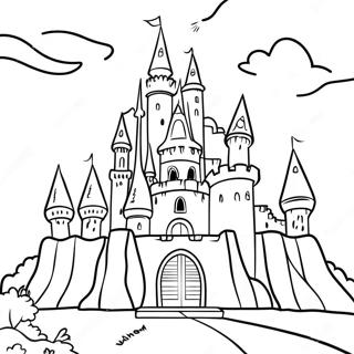 Once Upon A Time Fairy Tale Castle Coloring Page 38123-30503