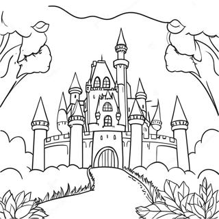 Once Upon A Time Fairy Tale Castle Coloring Page 38123-30504