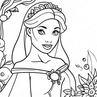 Enchanting Once Upon A Time Princess Coloring Page 38124-30507