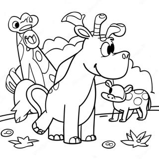 Funny Open Season Animals Coloring Page 38134-30513