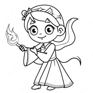 Lux Casting A Spell Coloring Page 38174-30545