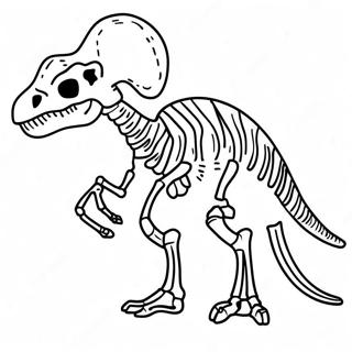 Dinosaur Skeleton Coloring Page 38183-30551