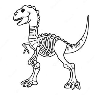 Dinosaur Skeleton Coloring Page 38183-30552