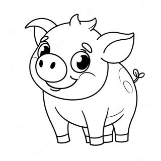 Cute Pig Coloring Pages