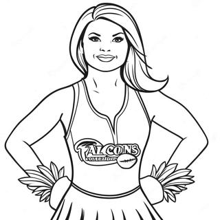 Atlanta Falcons Cheerleaders Coloring Page 38214-30577